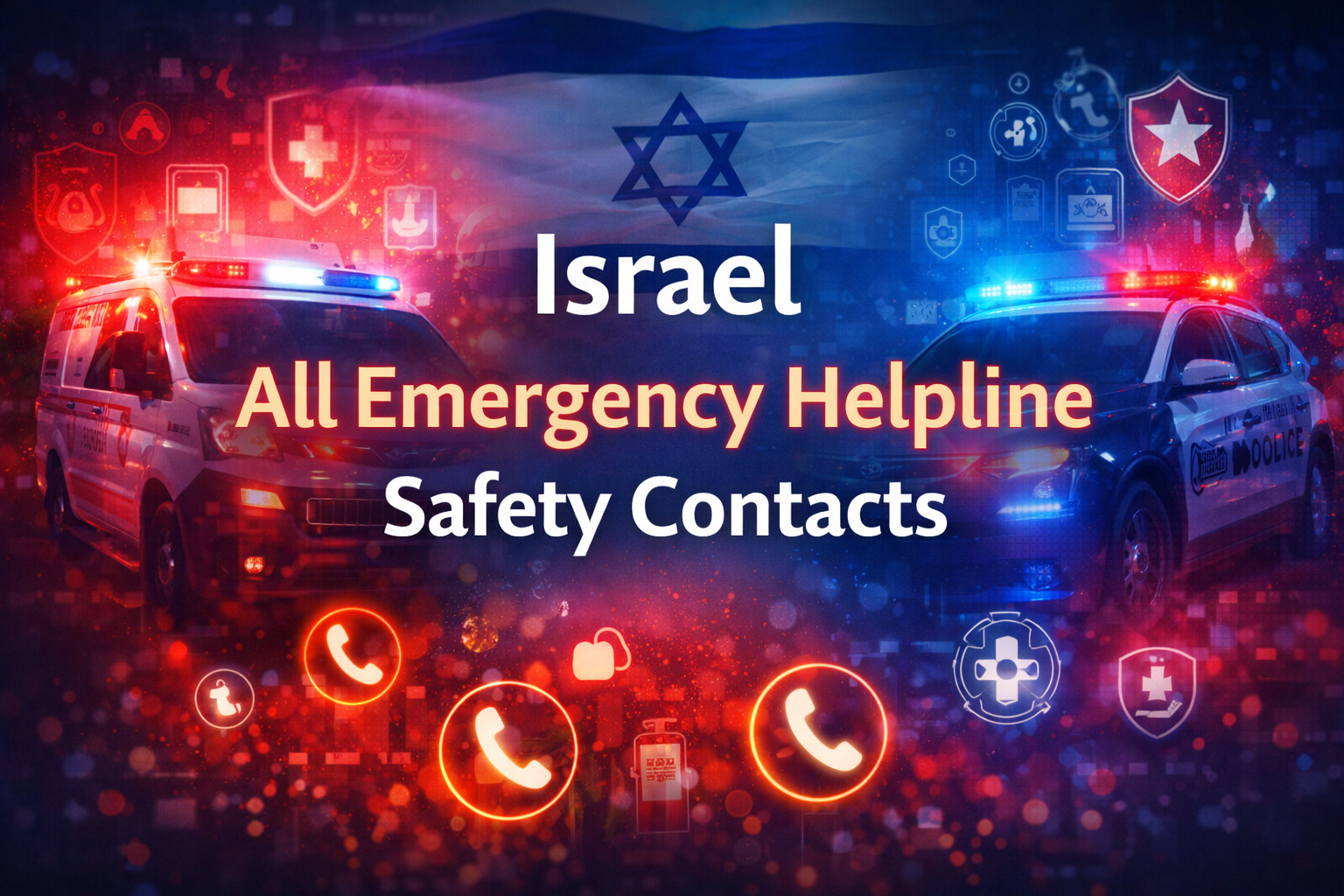Israel All Emergency Helpline Numbers List: Safety Contacts