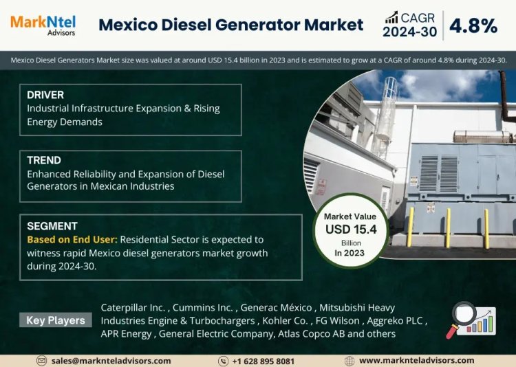 Mexico Diesel Generator Market Breakdown By Size, Share, Growth, Trends, and Industry 2030